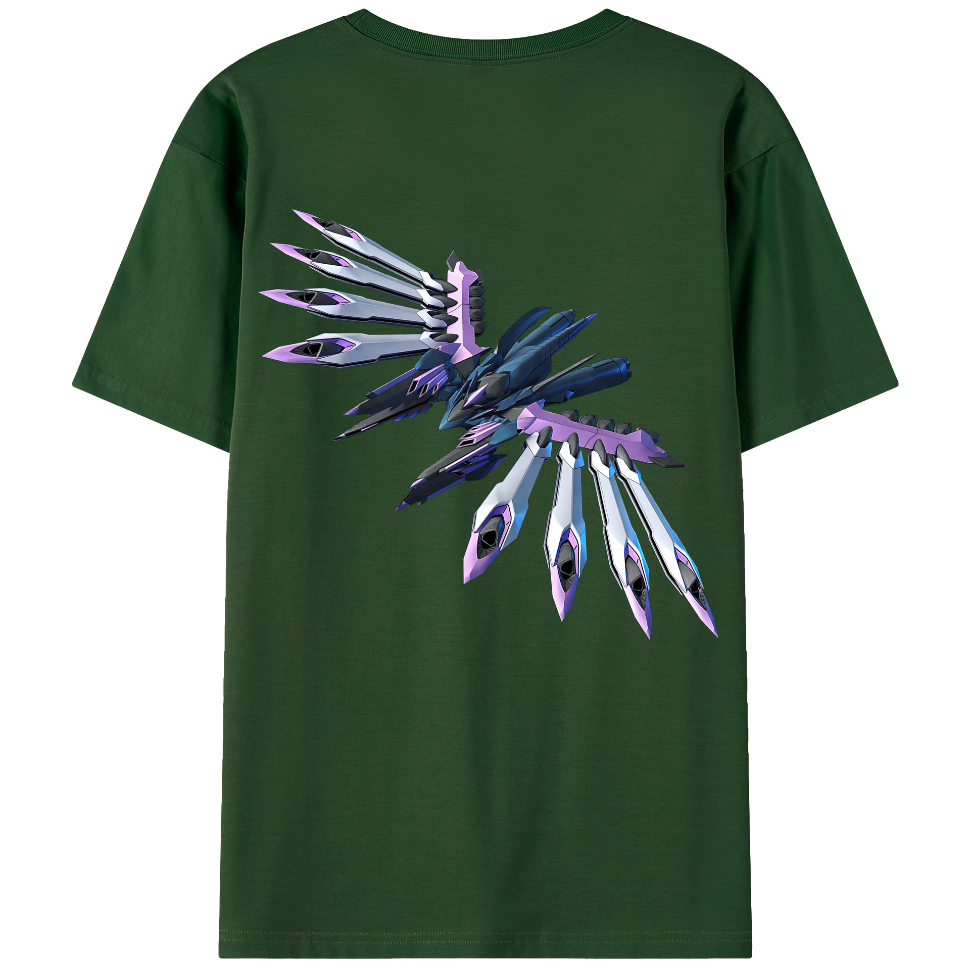 （画像用） 機動戦士ガンダム Mobile Suit Gundam 綿100％半袖Tシャツ（背面プリント）